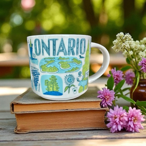 Starbucks Ontario Canada Mug Been There Series Collectible Blue Green New - Picture 1 of 13